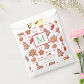 Kerstkoekjes Prettig Kerstmis Monogram Bedankzakje (Gezegeld)