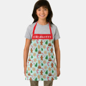 Kerstkoekjes pudding vakantie bakken Kinder naam Schort (Insitu)