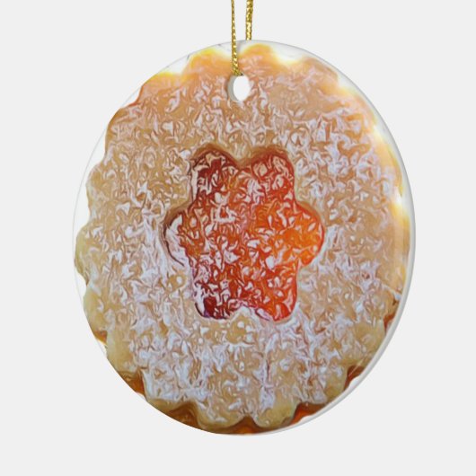 Kerstkoekjes Realistisch kerstfeest Keramisch Ornament (Links)