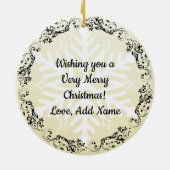 Kerstkoekjes Realistisch kerstfeest Keramisch Ornament (Achterkant)