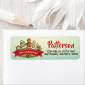 Kerstkoekjes Retouradreslabel Etiket (Insitu)