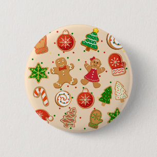 Kerstkoekjes Ronde Button 5,7 Cm