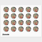 kerstkoekjes ronde sticker (Vel)