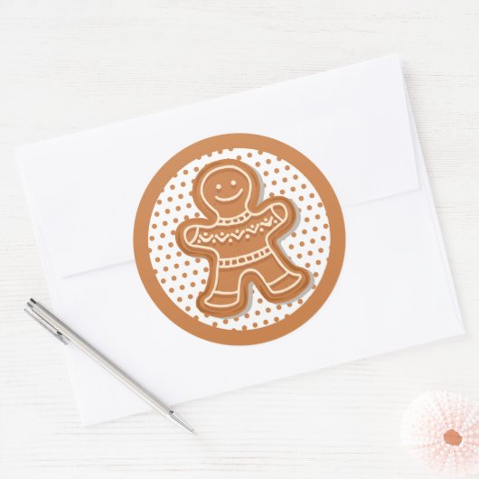 kerstkoekjes ronde sticker (Envelop)