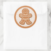 kerstkoekjes ronde sticker (Tas)