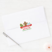 Kerstkoekjes Ronde Sticker (Envelop)