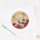 kerstkoekjes ronde sticker (Envelop)