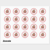 Kerstkoekjes Ronde Stickers (Vel)