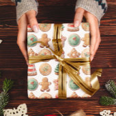 Kerstkoekjes Ruilen Rode Groene Vakantie Cadeaupapier