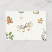 Kerstkoekjes Santa raad hoeveel Snoepjes Informatiekaartje (Achterkant)