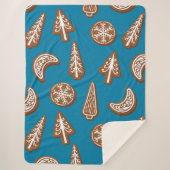 kerstkoekjes sherpa deken (Voorkant)