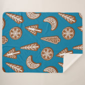 kerstkoekjes sherpa deken (Voorkant (horizontaal))