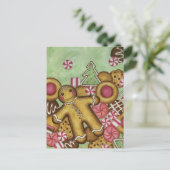 Kerstkoekjes sluiten Briefkaart (Staand voorkant)