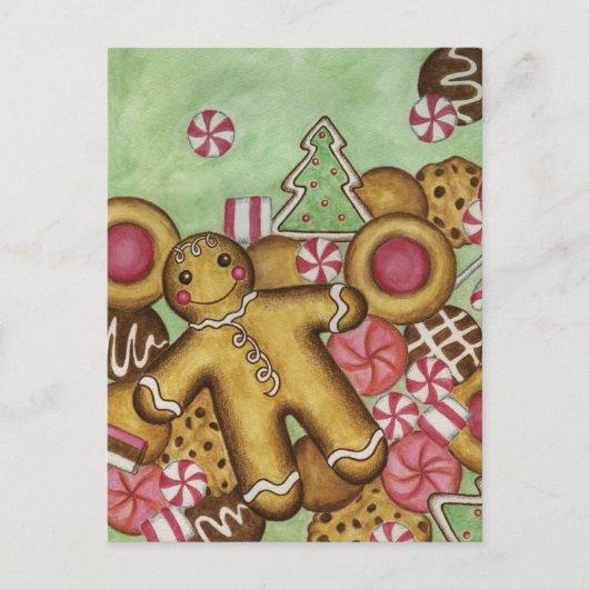 Kerstkoekjes sluiten Briefkaart (Voorkant)