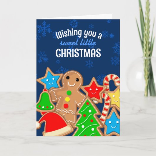 kerstkoekjes snoep chocolade bakken feestdagen kaart (Voorkant)