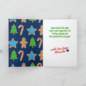 kerstkoekjes snoep chocolade bakken feestdagen kaart (Binnen)