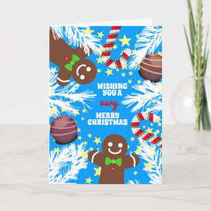 kerstkoekjes snoep chocolade bakken feestdagen kaart