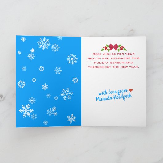 kerstkoekjes snowflakes bakkerij bakkerij feestdagen kaart (Binnen)