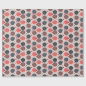 Kerstkoekjes Spinkles Bakery Ditsy Pattern Cadeaupapier (Vlak)