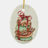 Kerstkoekjes - SRF keramische siervoorwerpen Keramisch Ornament (Voorkant)