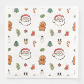 Kerstkoekjes standaard servetten (Voorkant)