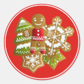 Kerstkoekjes Stickers (Voorkant)