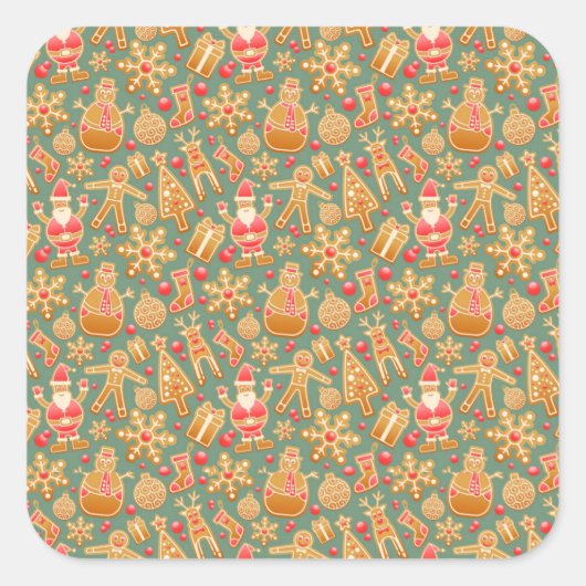 Kerstkoekjes Stickers (Voorkant)