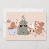 Kerstkoekjes Sweet Een 1e Verjaardagsfoto Kaart (Achterkant)