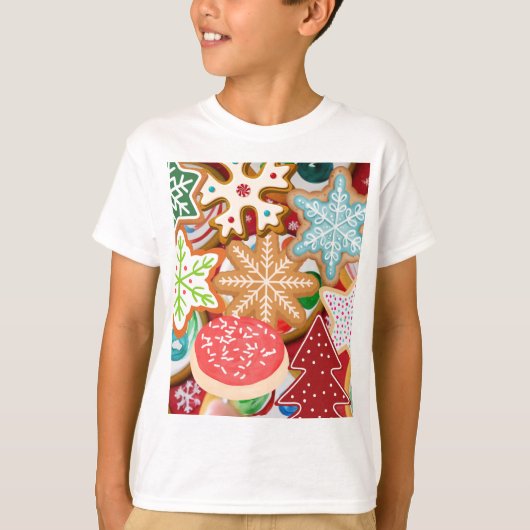 Kerstkoekjes T-shirt (Voorkant)