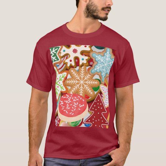 Kerstkoekjes T-shirt (Voorkant)