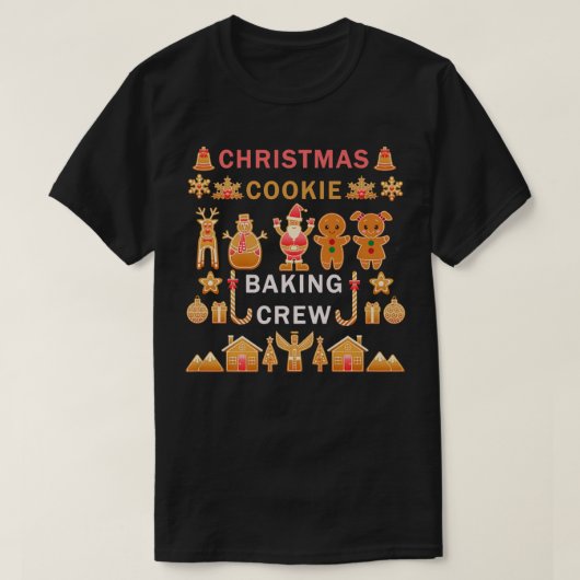 Kerstkoekjes T-shirt kerstkoekjes (Design voorkant)