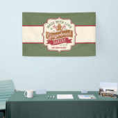 Kerstkoekjes taart verkopers spandoek (Beurs)