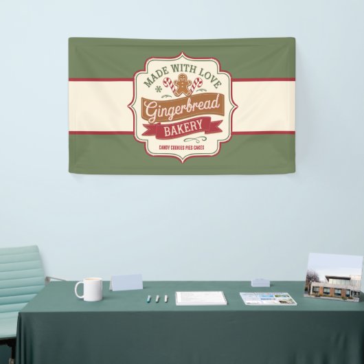 Kerstkoekjes taart verkopers spandoek (Beurs)