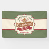 Kerstkoekjes taart verkopers spandoek (Horizontaal)