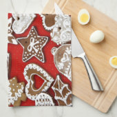 kerstkoekjes theedoek (Quarter Fold)