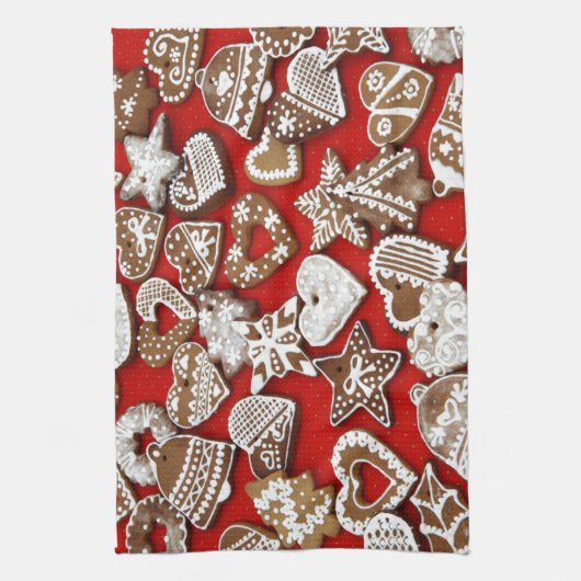 kerstkoekjes theedoek (Verticaal)