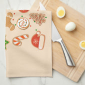 Kerstkoekjes Theedoek (Quarter Fold)