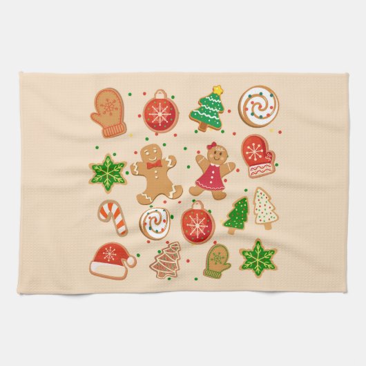 Kerstkoekjes Theedoek (Horizontaal)