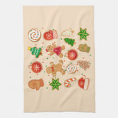 Kerstkoekjes Theedoek (Verticaal)