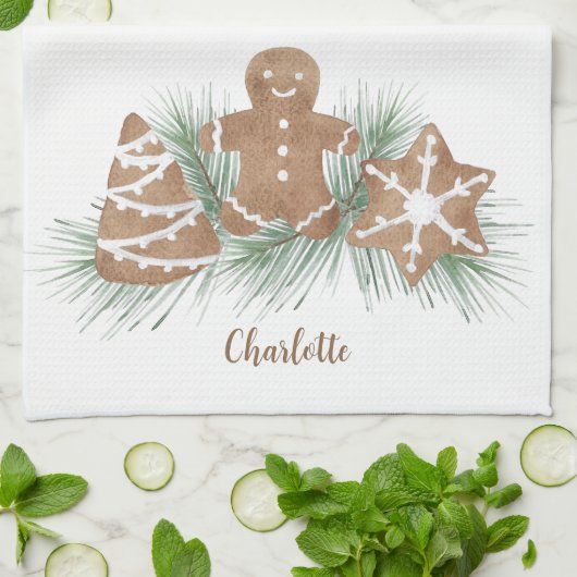 Kerstkoekjes Theedoek (Gevouwen)