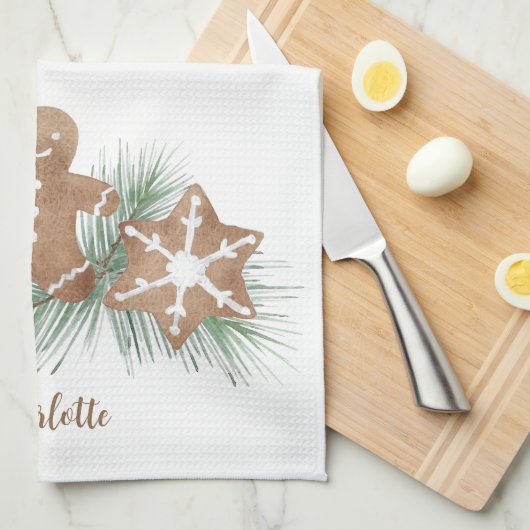 Kerstkoekjes Theedoek (Quarter Fold)