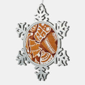 kerstkoekjes tin sneeuwvlok ornament (Rechts)