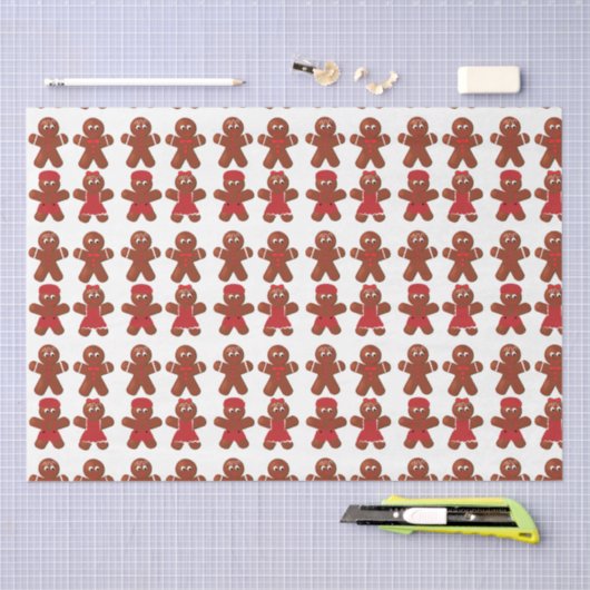 kerstkoekjes tissuepapier (Craft)