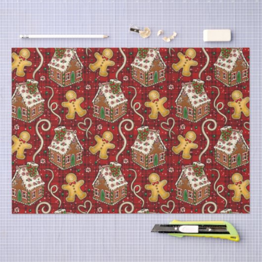 Kerstkoekjes Tissuepapier (Craft)