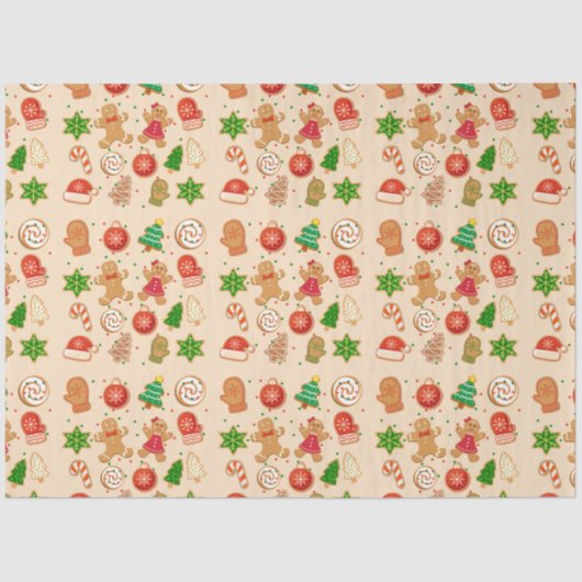 Kerstkoekjes Tissuepapier (Voorkant)