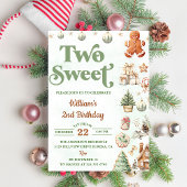 Kerstkoekjes Twee lieve 2e verjaardagsfeest Kaart