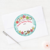 kerstkoekjes uit de keuken ronde sticker (Envelop)