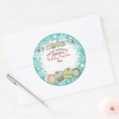 kerstkoekjes uit de keuken ronde sticker (Envelop)