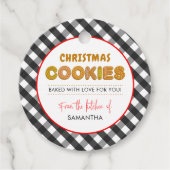 Kerstkoekjes uit de keuken van bedankjes labels (Voorkant)
