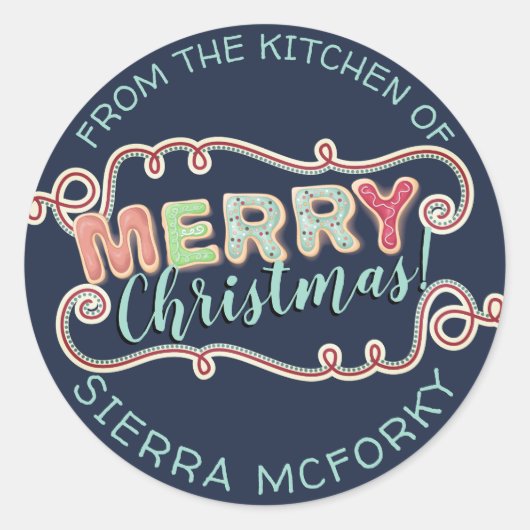 kerstkoekjes uit de keuken van de sticker (Voorkant)